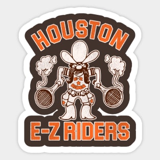 Houston E-Z Riders Defunct 70s Tennis Team Sticker